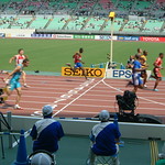 男子100m一次予選‐6組目のゴール