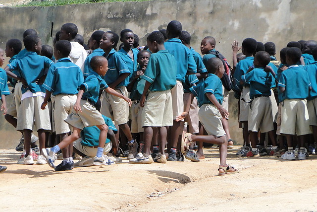 Schoolkids at Recess - Cape Coast - Ghana
