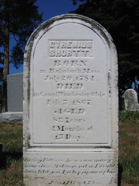 Grave of Cyrenius Shortt
