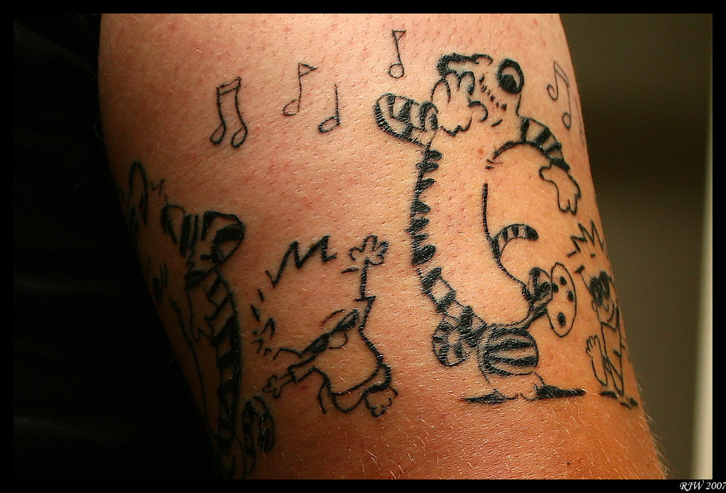 Calvin and Hobbes Tattoo, Session 2 | dynamitedotorg | Flickr