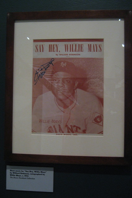 NYC - UES - MCNY - The Glory Days - Say Hey, Willie Mays sheet music
