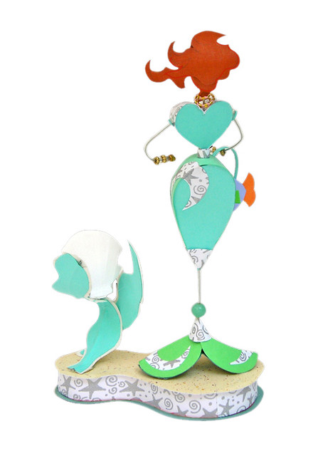 The Mermaid Paper Doll - back
