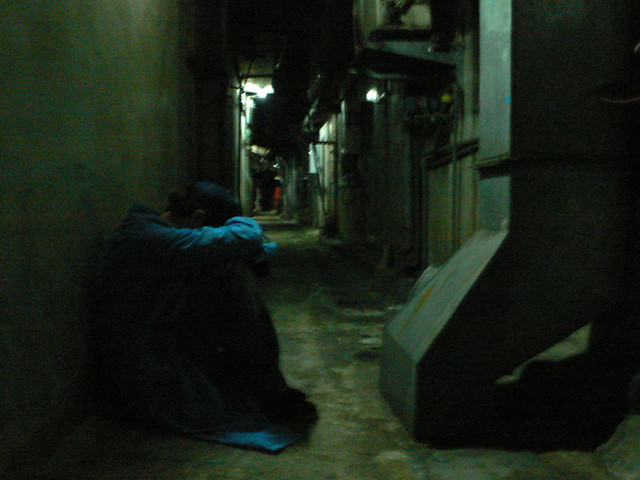 Alone in the darkness of Taïpeï