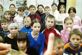 Explaining Dipping Sticks to Russian Orphans | On a visit to… | Flickr