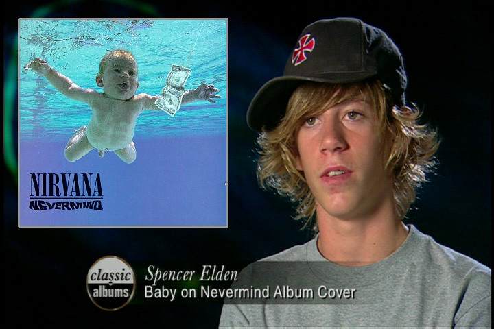 Baby on Nirvana's Nevermind album cover | Original screencap… | Flickr