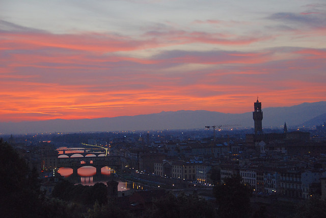 Florence. Sunset