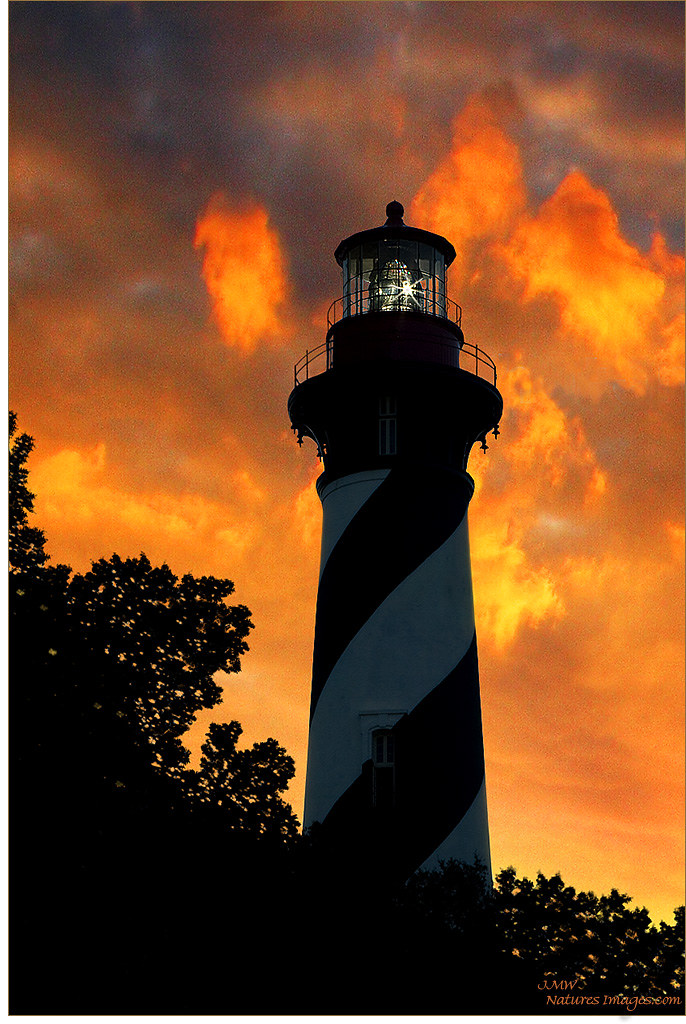 ST. Augustine Lighthouse Sunrise by JMW Natures Images
