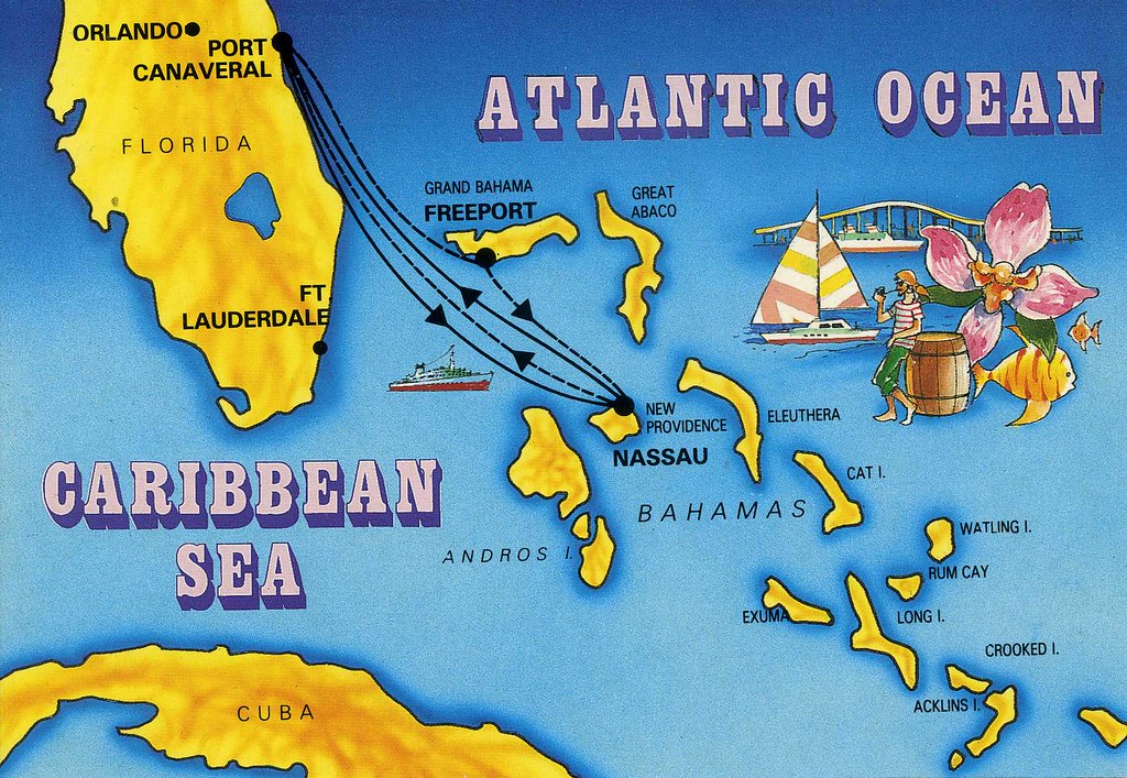Map Of Caribbean Sea And Atlantic Ocean - High Castle Map