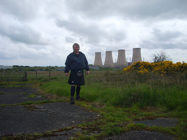 Kilted at the cooling towers