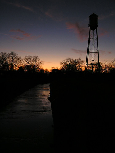 sunset sky clouds huntsville watertower dallasmill drainagechannel