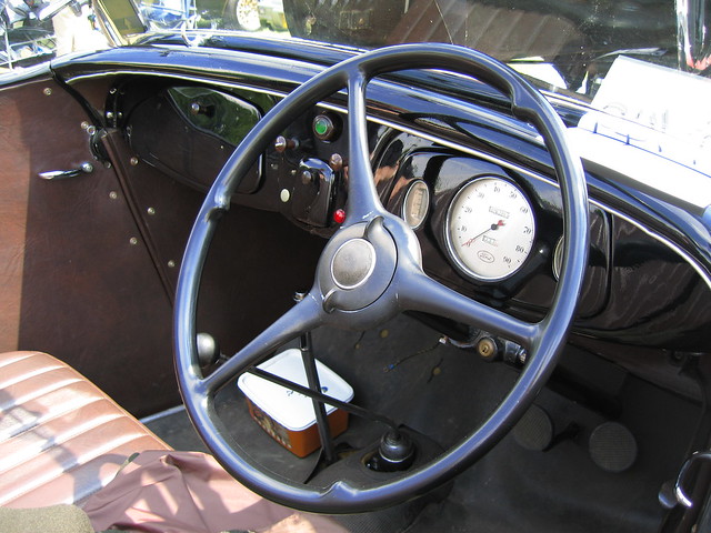 Ford Model 40 V8, interior & dash, c1933