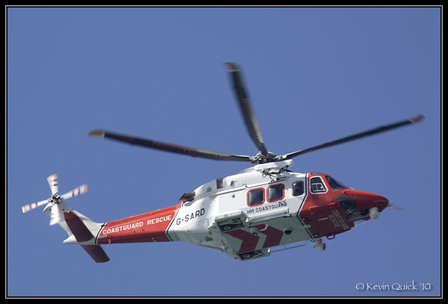 HM Coastguard helicopter (G-SARD)