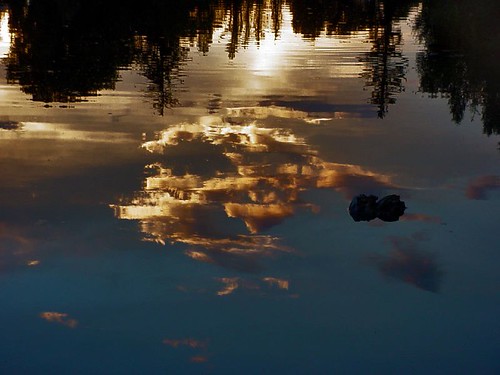 sunset reflection water clouds geotagged dusk calm explore interestingness169 i500 abigfave geo:lat=39196031 geo:lon=106822375