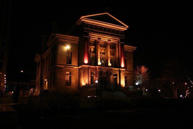Redpath museum by night