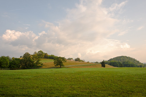 morning trees sky house field grass clouds rural sunrise fence farm hill va shawsville
