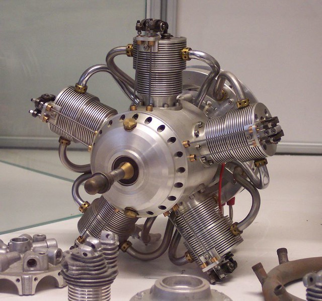 Sternmotor 5-Zylinder für Modelle