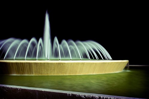 Mecom Fountain @ Night by cybertoad