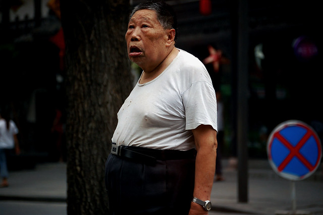 Chinese old man in Chengdu