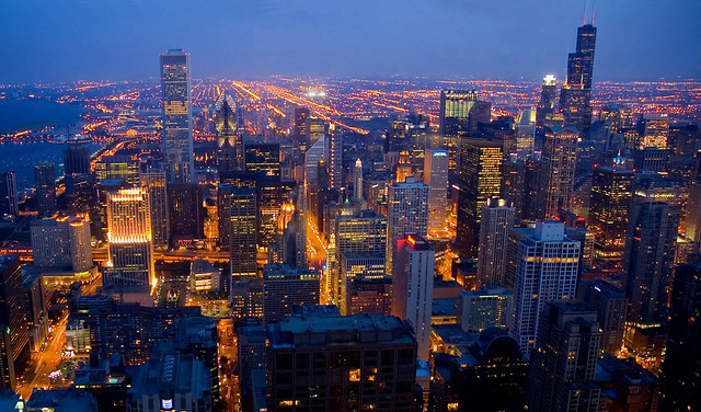 Night over Chicago