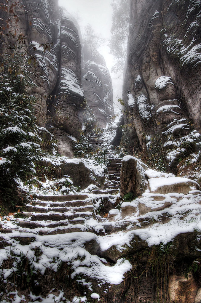 Emperor's Corridor - Prachov Rocks by Stevacek