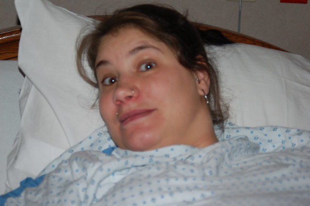 Mommy before the surgery