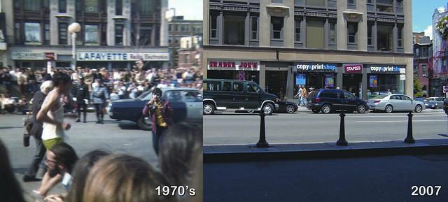 Boston: Boylston St. (Across from Pru) - Then and Now