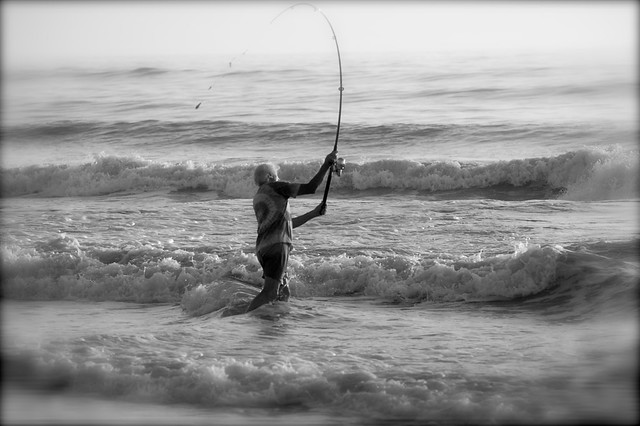 Surf fishing