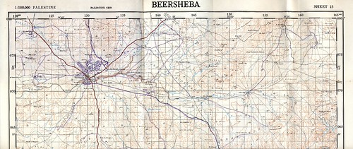 Part of the mandatory map of Be'er Sheva | by Uri ZACKHEM