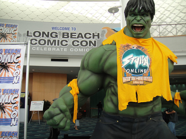 the Hulk welcomes you to the Long Beach Comic-Con!