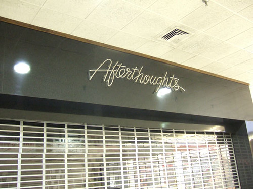 Afterthoughts | I've never heard of this store. The sign is … | Flickr