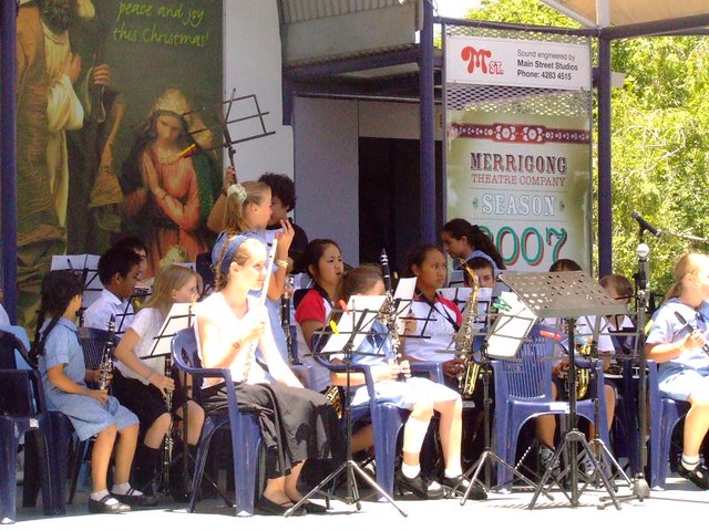 Christmas concert in the Wollongong Mall
