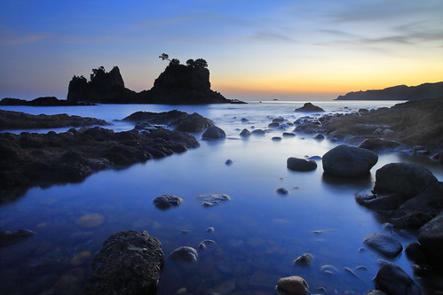 japan shizuoka izu ose twilight sunset sea rock sky minamiizu 伊豆 大瀬 南伊豆