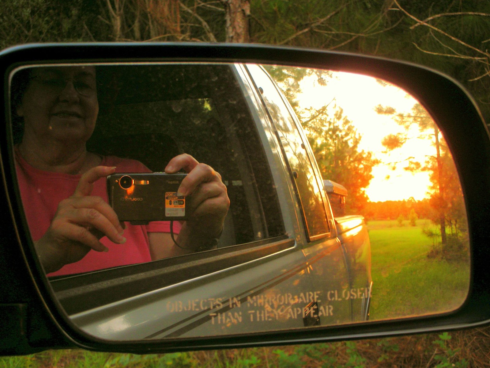 Day 280B: Sunset Mirror Reflection on 9-8-07 in South Georgia, USA