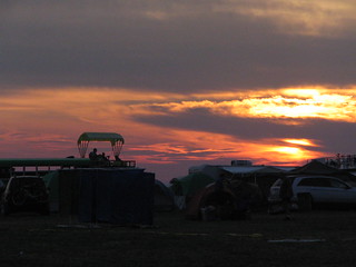 Campground sunset