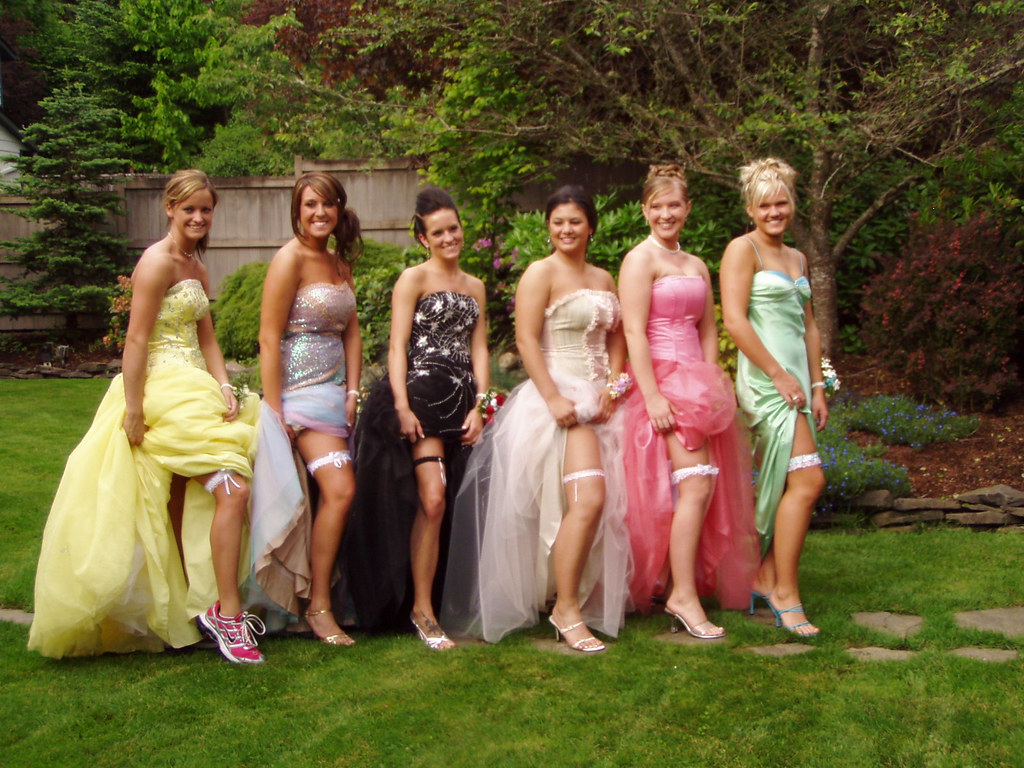 Senior Prom ladies and their Garters.
