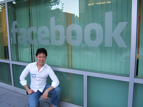 Fred in front of Facebook HQ | by standoutjobs