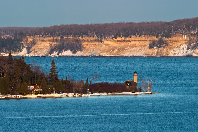 East Channel Lighthouse and Pictured Rocks