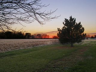 Twilight on the South Edge of Town; Prophetstown, Illinois