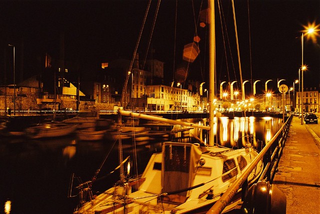 Port de Morlaix de nuit