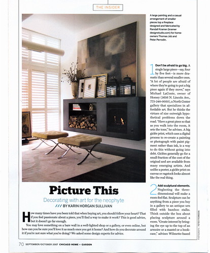 Modern Blackened Steel Fireplace Design :: featured in Chicago HOME magazine