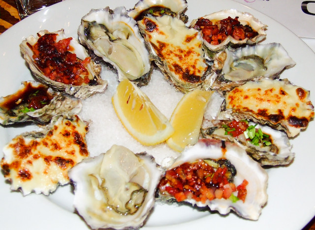 Beach House Seafood Restaurant - one dozen mixed oysters including mornay, kilpatrick and soy&mirin toppings