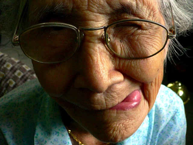 Grandma's funny face