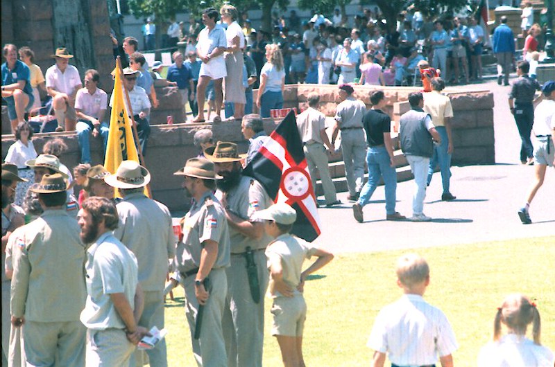 AWB Rally, Church Square, Pretoria, Members of a shadowy fa…