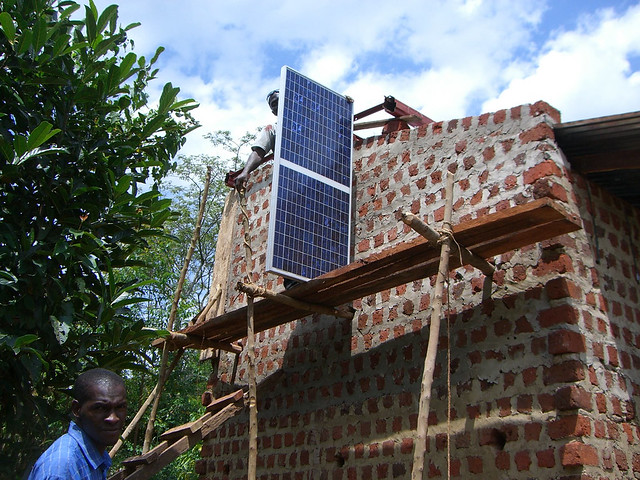 Uganda - Installing Solar Panels on a Treatment Facility