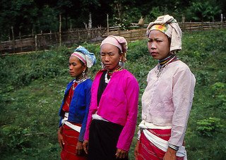 Kayah ladies wearing traditional dress and jewelry | Flickr