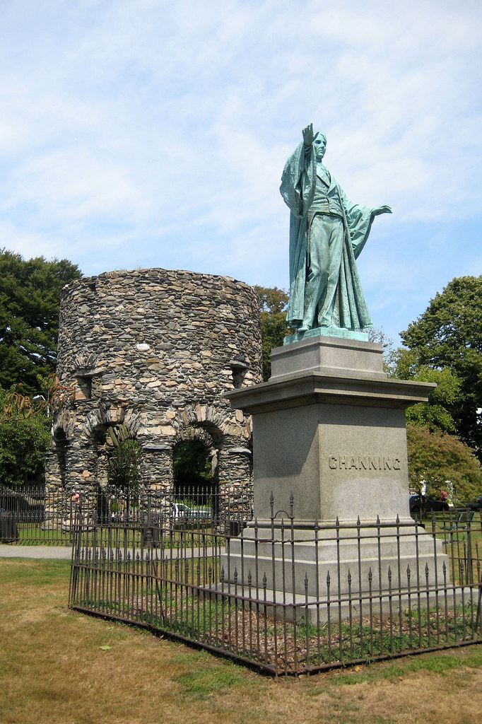 RI Newport Touro Park William Ellery Channing Statue