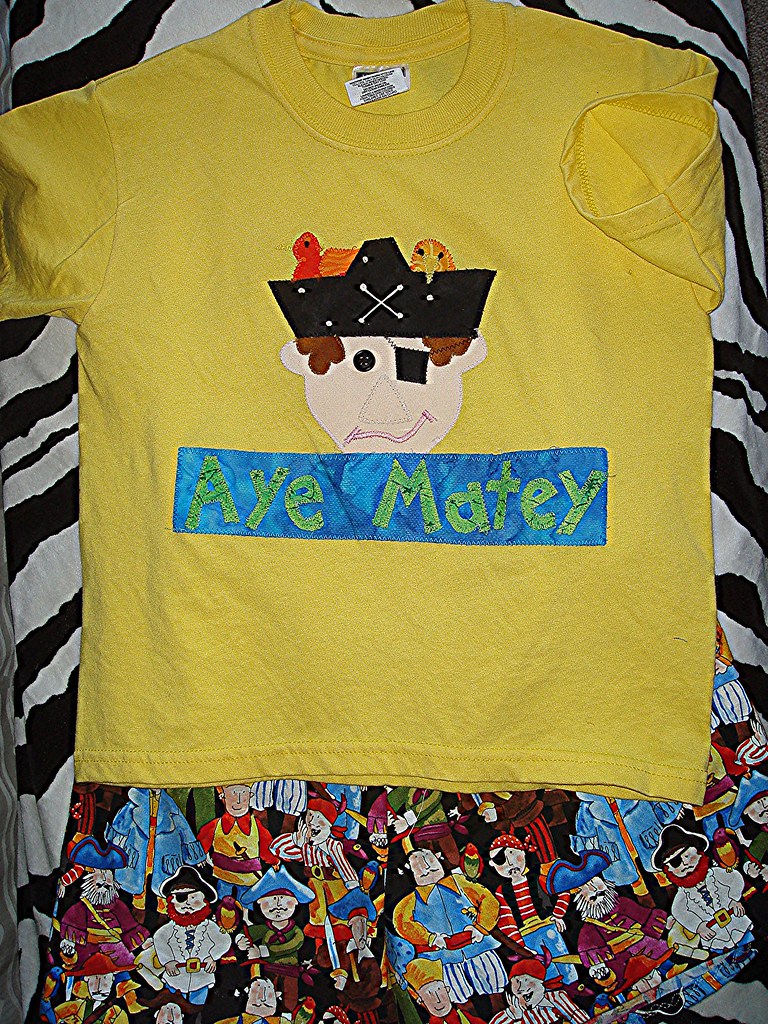 pirate shirt | Made this outfit for my 2 year old, of course… | Flickr