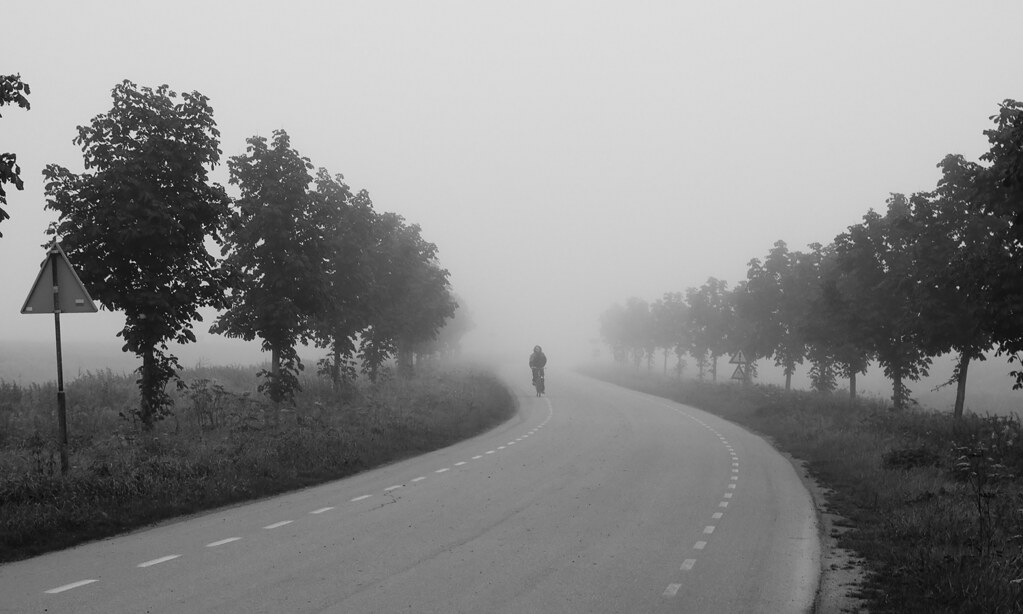 Lonely cyclist by (Erik)