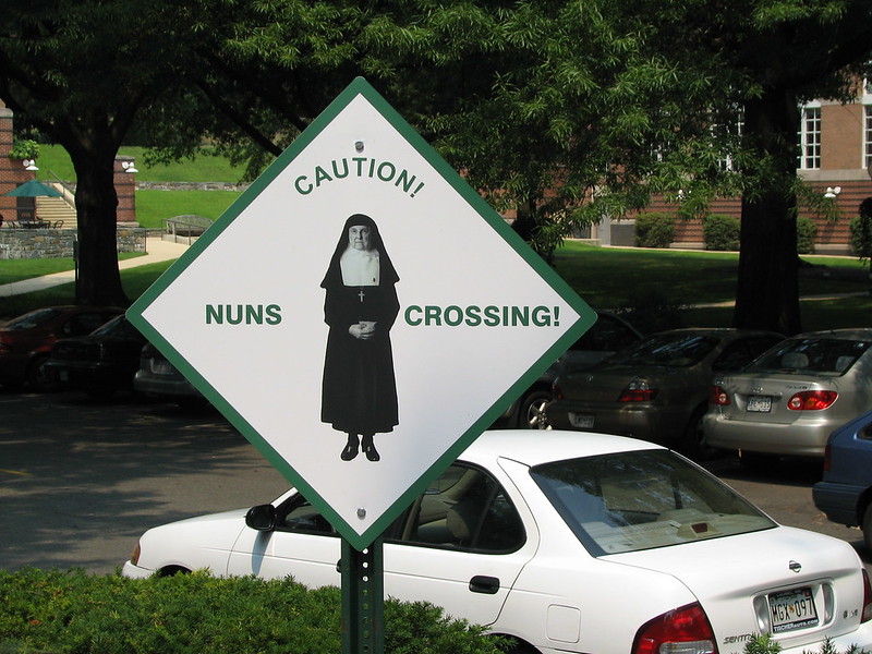 Nun crossing