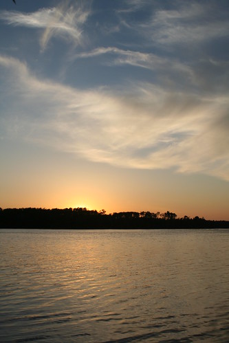 sunset lake minnesota clouds grandrapids